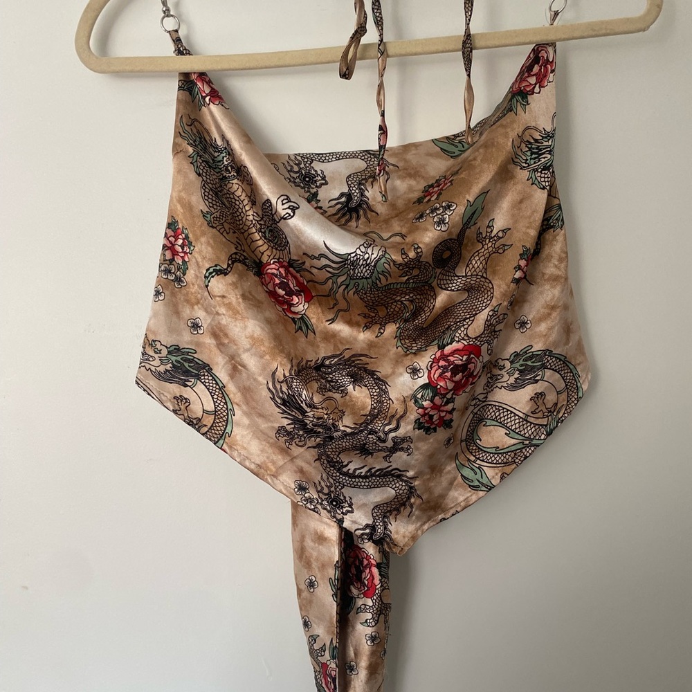 Japanese Silk Crop Top